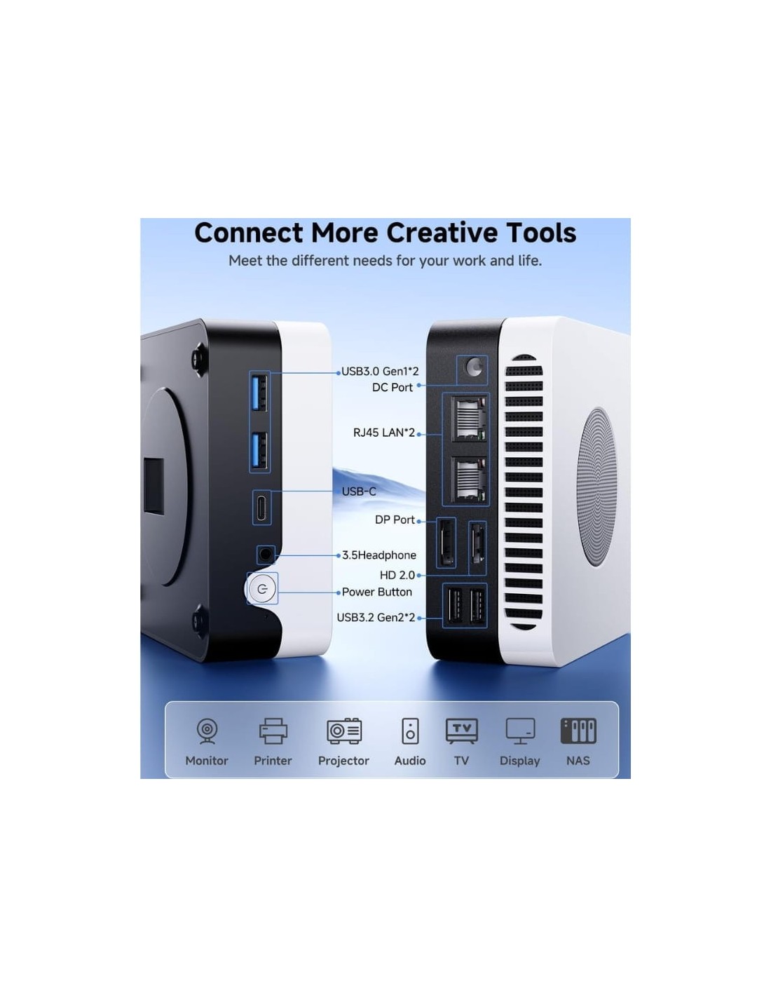 Chuwi LarkBox X Intel i3-1220p/8GB/256GB SSD/W11 - Mini PC