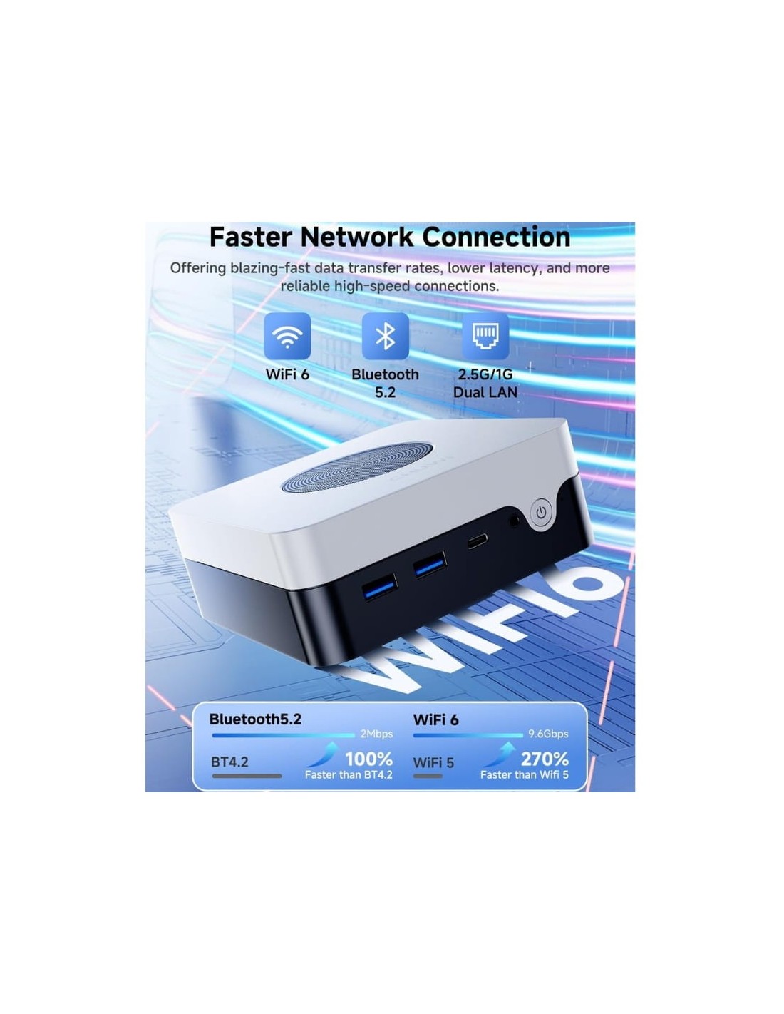 Chuwi LarkBox X Intel i3-1220p/8GB/256GB SSD/W11 - Mini PC