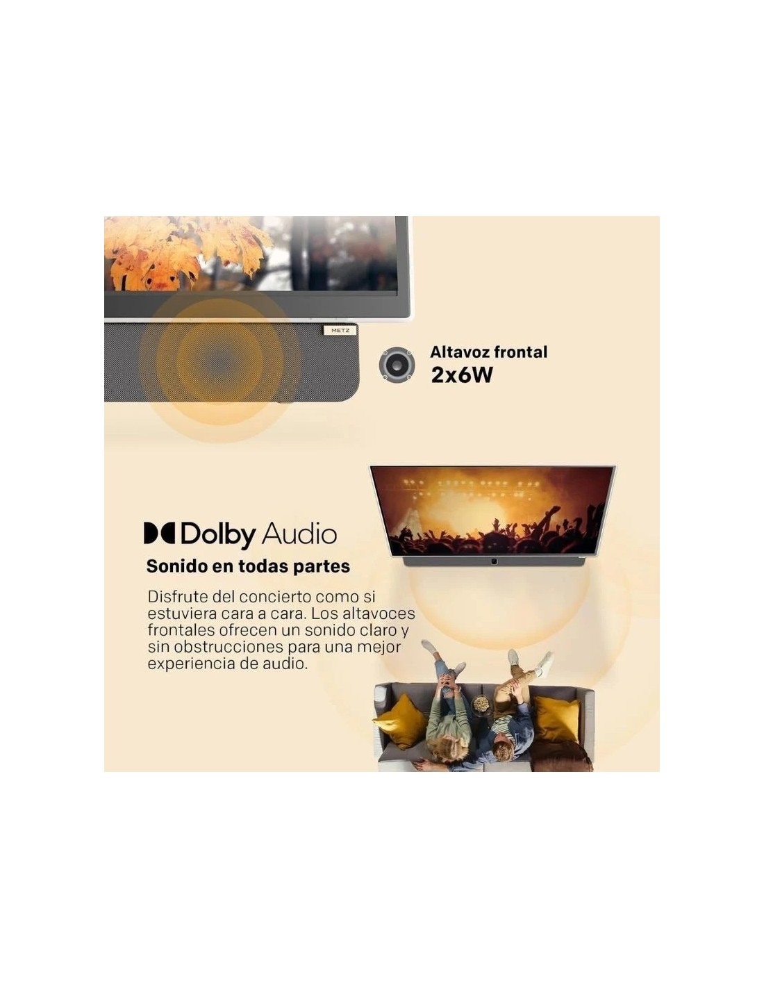 Televisor Portable Metz 24MPE7000Z 24"/ Full HD/ Smart TV/ WiFi