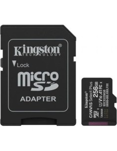 Tarjeta de Memoria Kingston CANVAS Select Plus 256GB microSD XC con Adaptador/ Clase 10/ 150MBs