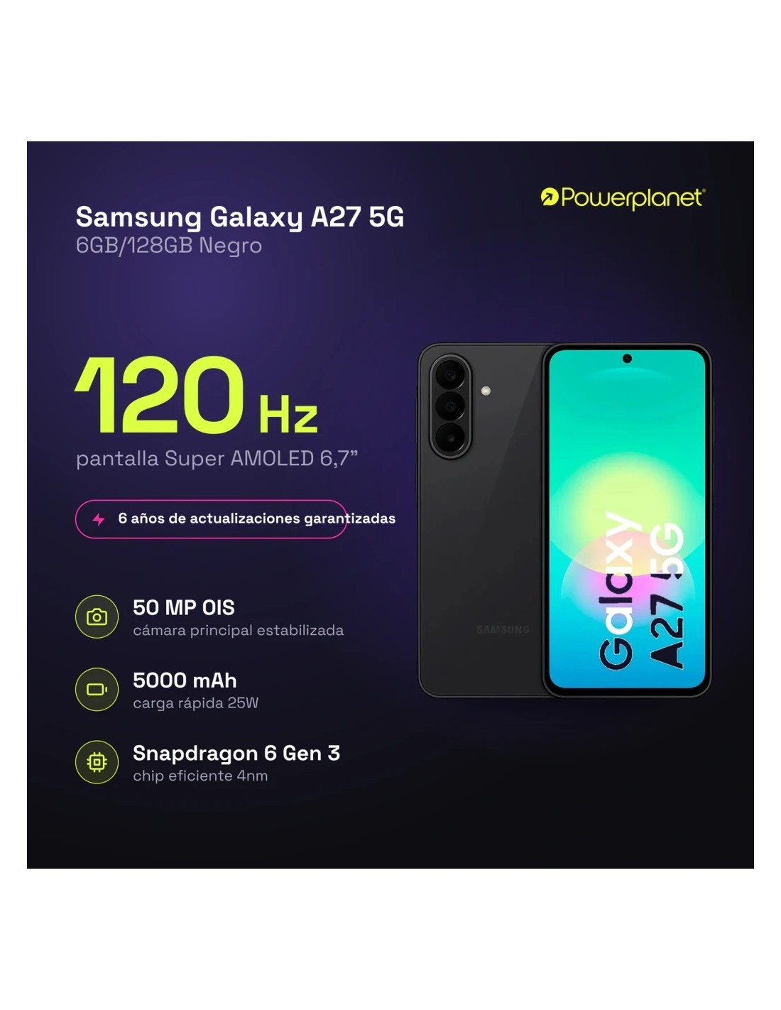Samsung Galaxy A27 | Snapdragon 6 Gen 3 en Logroño