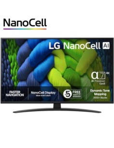 Televisor LG NanoCell AI NANO82 43NANO82A6B 43 pulgadas Ultra HD 4K
