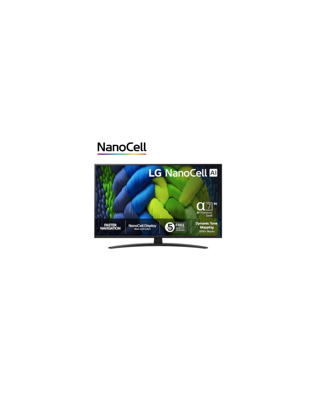 Televisor LG NanoCell AI NANO82 43NANO82A6B 43 pulgadas Ultra HD 4K
