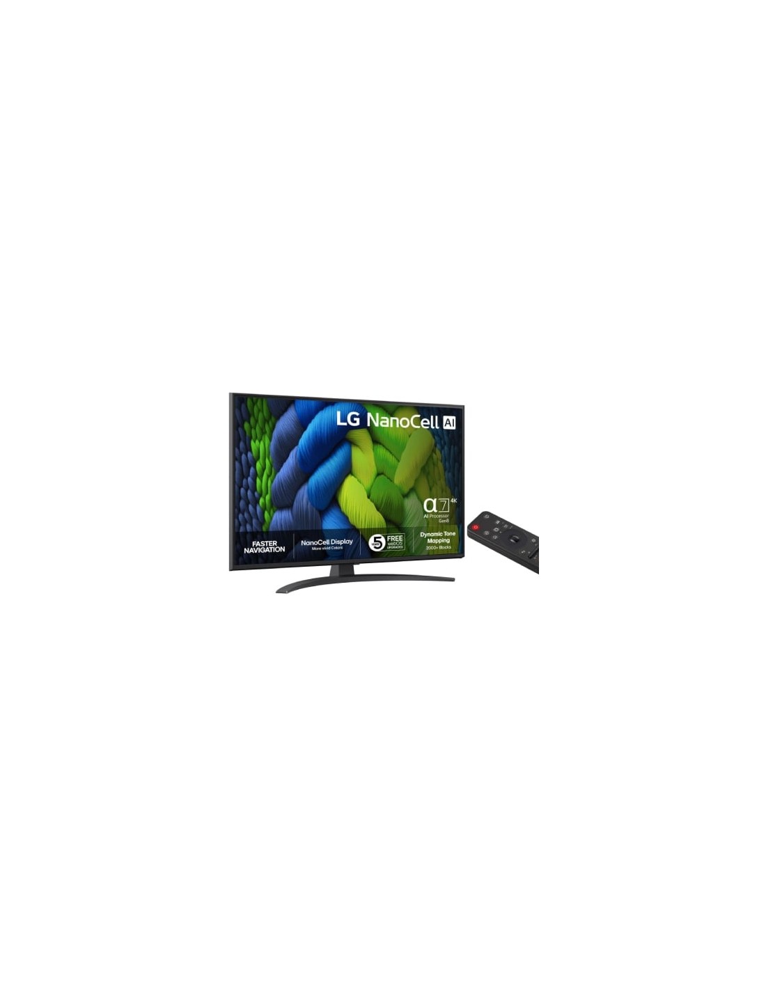 Televisor LG NanoCell AI NANO82 43NANO82A6B 43 pulgadas Ultra HD 4K