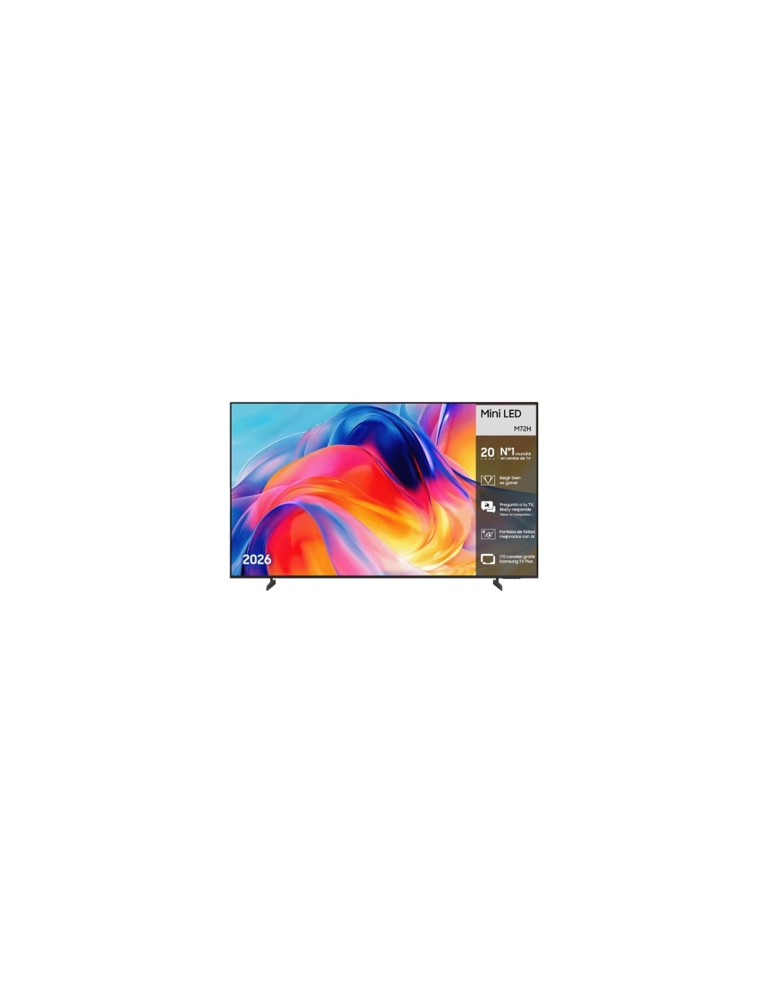 Televisor Samsung Mini LED M72H 43 pulgadas Ultra HD 4K Smart TV WiFi