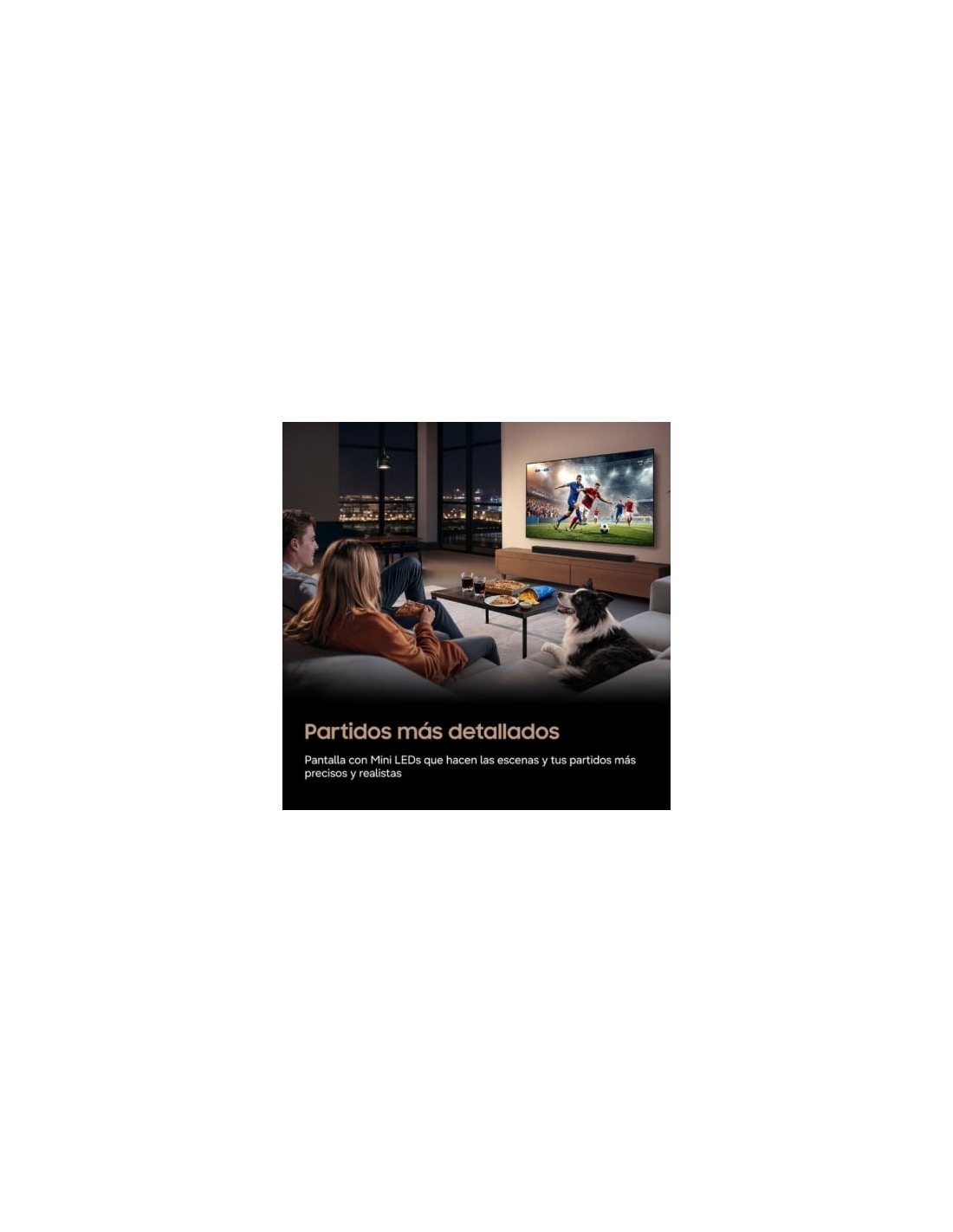 Televisor Samsung Mini LED M72H 43 pulgadas Ultra HD 4K Smart TV WiFi
