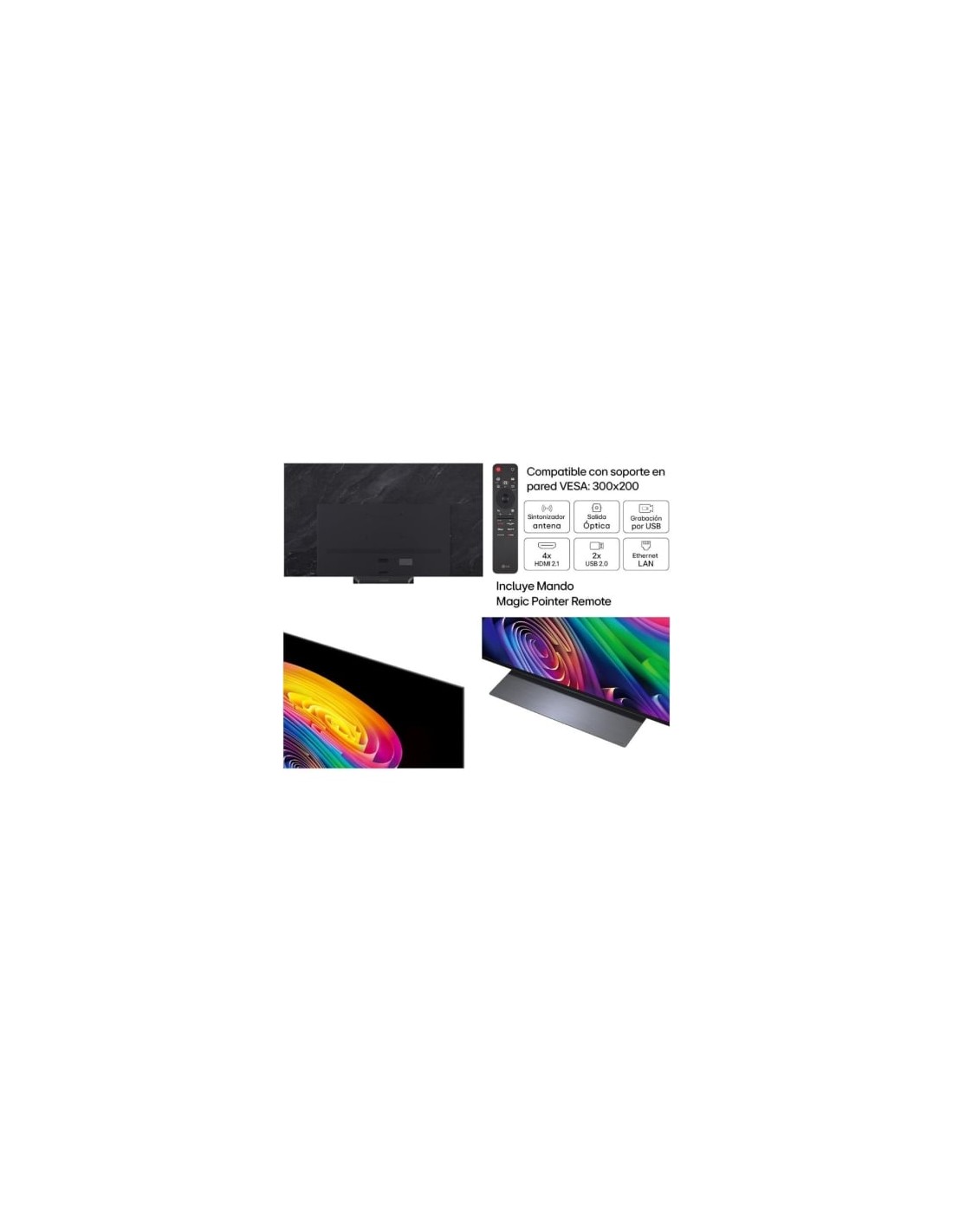 Televisor LG OLED evo AI C6 OLED42C64LA 42 pulgadas Ultra HD 4K Smart
