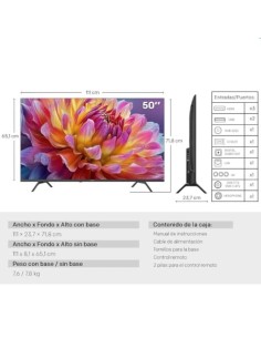 Televisor Metz 50MUF7000Z 50 pulgadas Ultra HD 4K Smart TV WiFi 2
