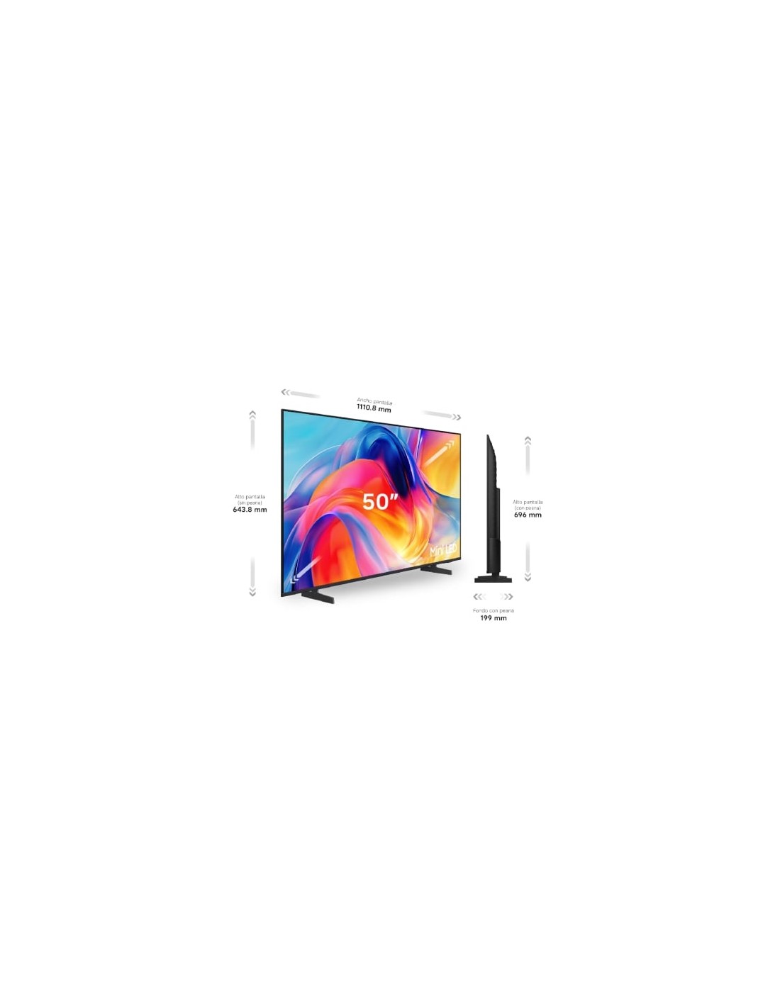 Televisor Samsung M72H 4K Vision AI 50 pulgadas Ultra HD 4K Smart TV