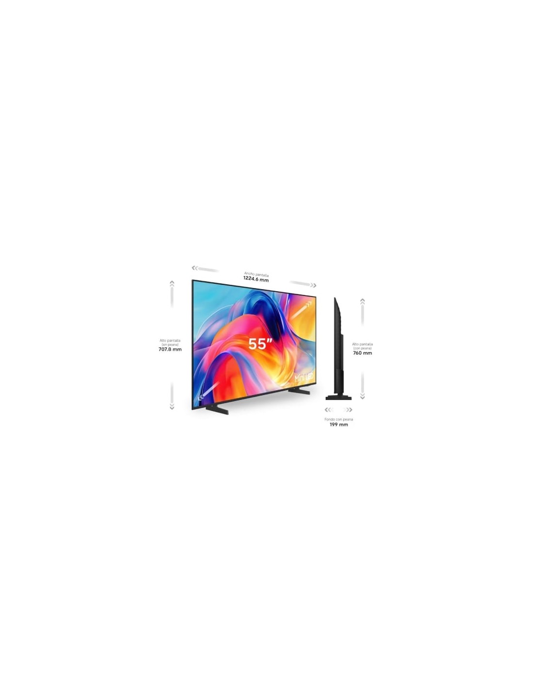 Televisor Samsung TU55M72HAU 55 pulgadas Ultra HD 4K Smart TV WiFi