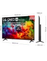 Televisor LG QNED evo AI QNED72 Mini LED 55QNED72B6B 55 pulgadas