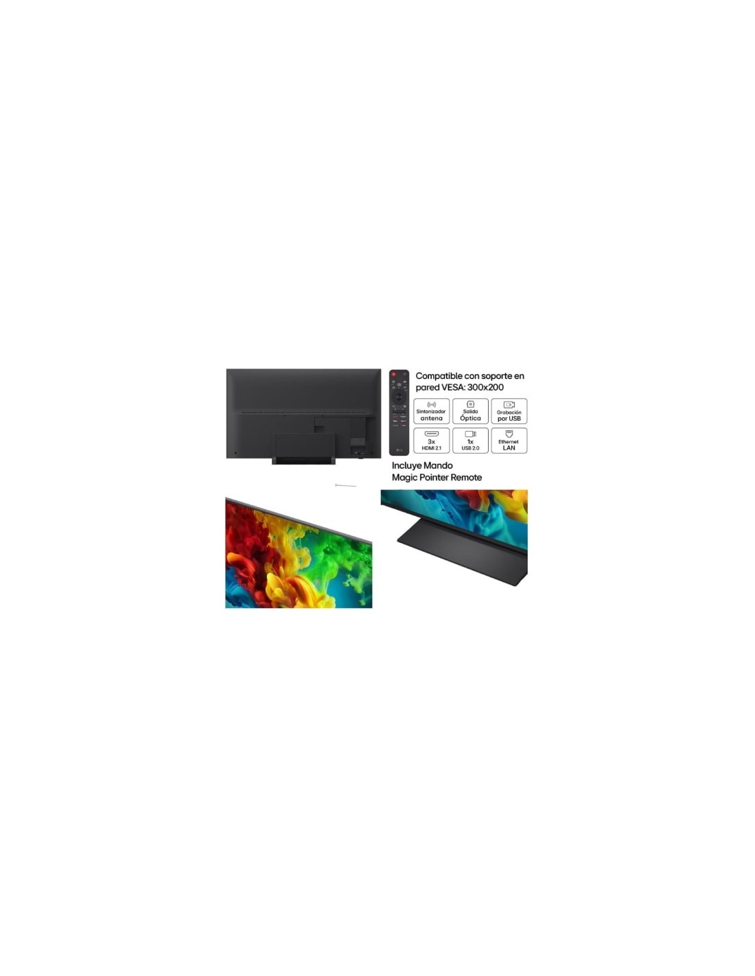 Televisor LG QNED 55QNED83B6A 55 pulgadas Ultra HD 4K Smart TV WiFi