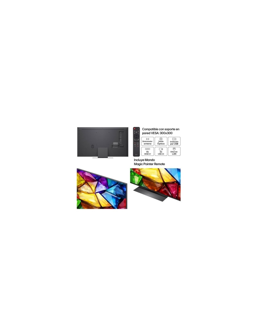 Televisor LG Micro RGB evo AI MRGB86 55MRGB86B6A 55 pulgadas Ultra HD