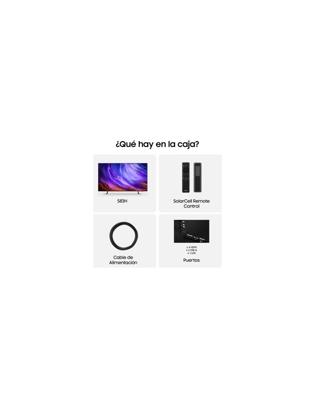 Televisor Samsung OLED S83H TQ55S83HAE 55 pulgadas Ultra HD 4K Smart