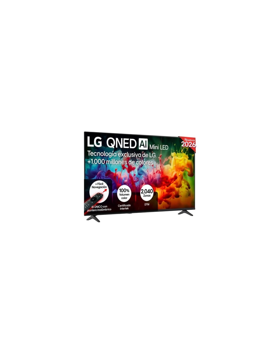 Televisor LG QNED evo AI QNED72 Mini LED 65QNED72B6B 65 pulgadas