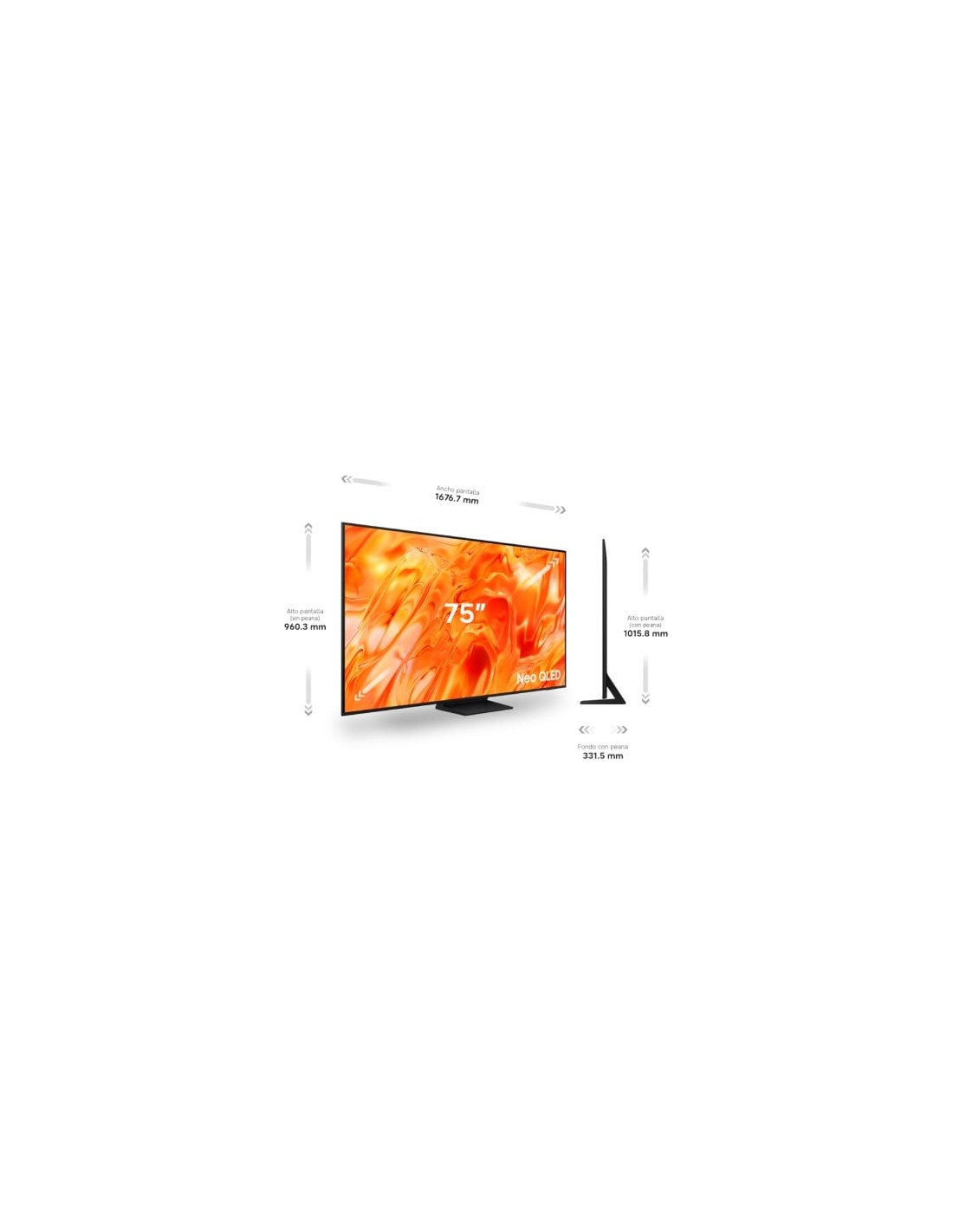 Televisor Samsung Neo QLED TQ65QN73HAU 65 pulgadas Ultra HD 4K Smart