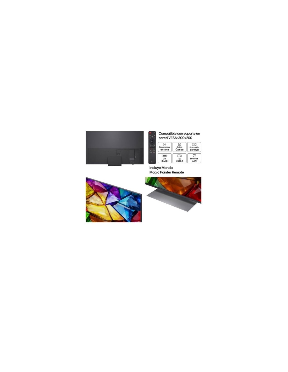 Televisor LG Micro RGB evo AI MRGB86 65MRGB86B6A 65 pulgadas Ultra HD