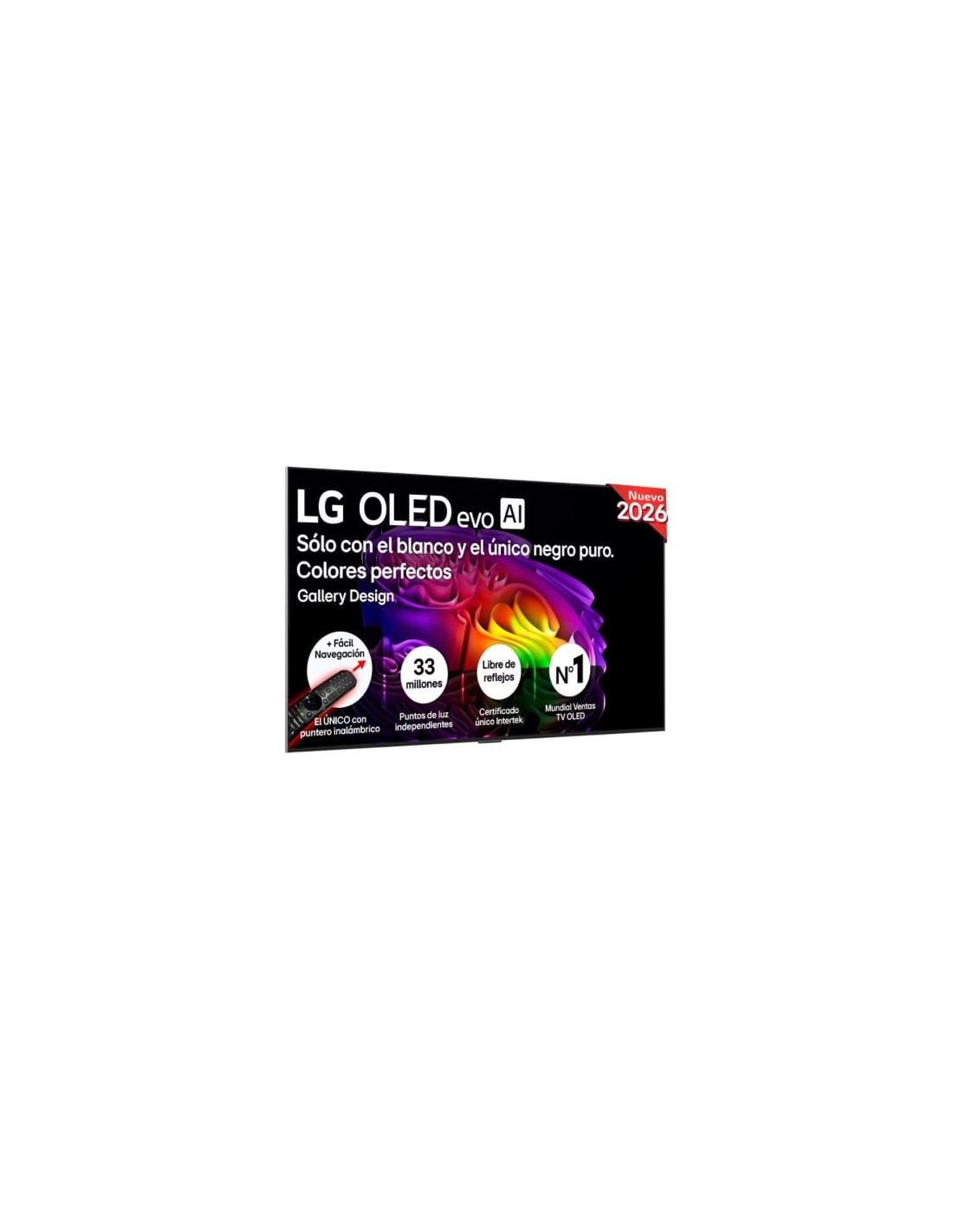 Televisor LG OLED Evo AI G6 OLED65G68LW 65 pulgadas Ultra HD 4K Smart