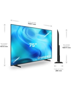 Televisor Samsung Crystal 4K AI U8075H 75 pulgadas Ultra HD 4K Smart 2