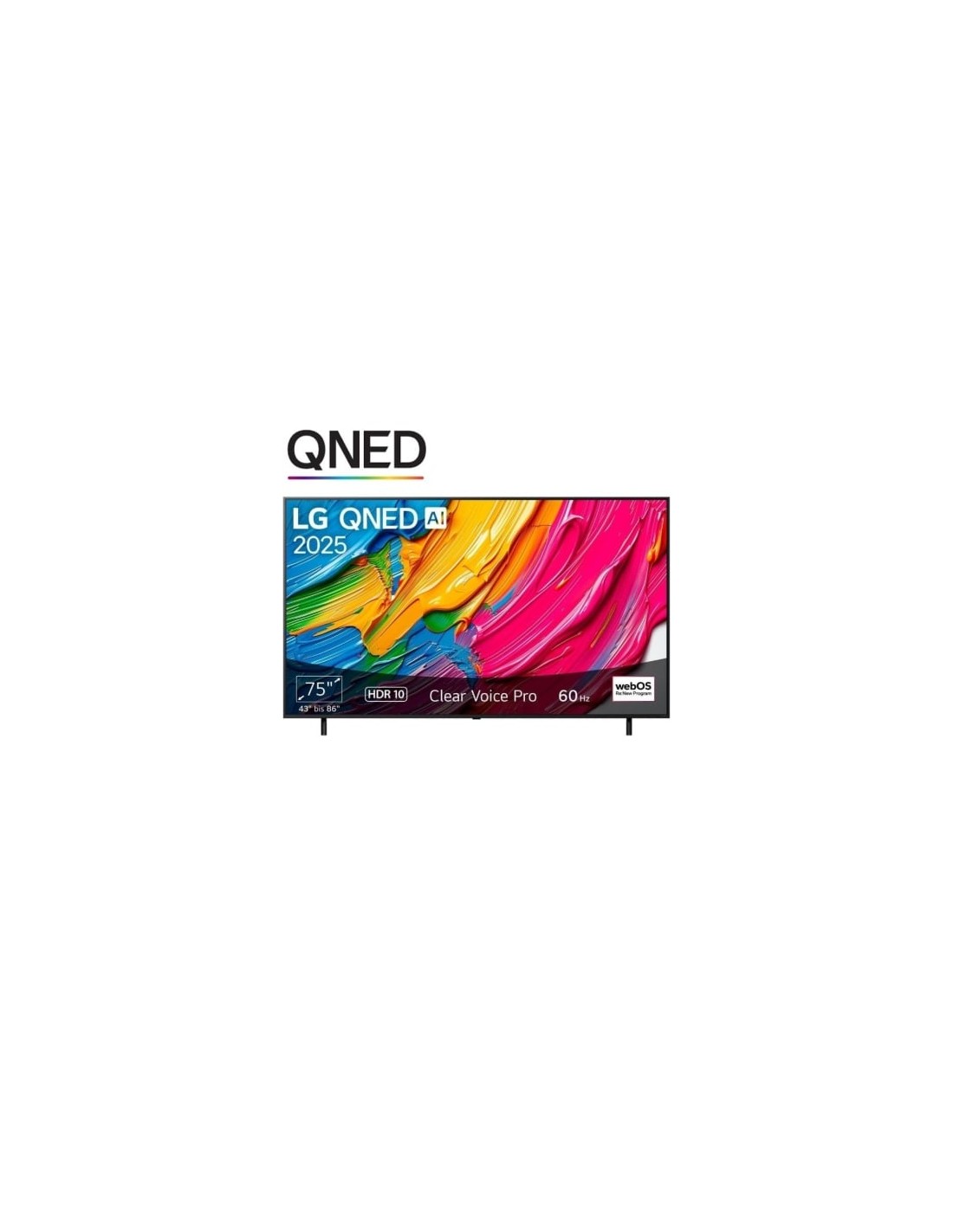 Televisor LG QNED AI QNED80 75QNED80A6A 75 pulgadas Ultra HD 4K Smart