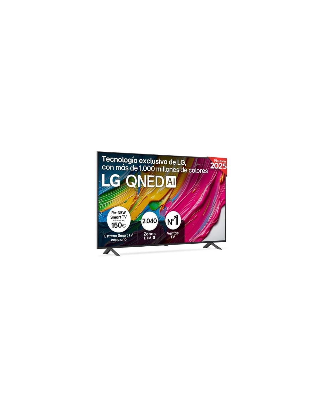Televisor LG QNED AI QNED80 75QNED80A6A 75 pulgadas Ultra HD 4K Smart