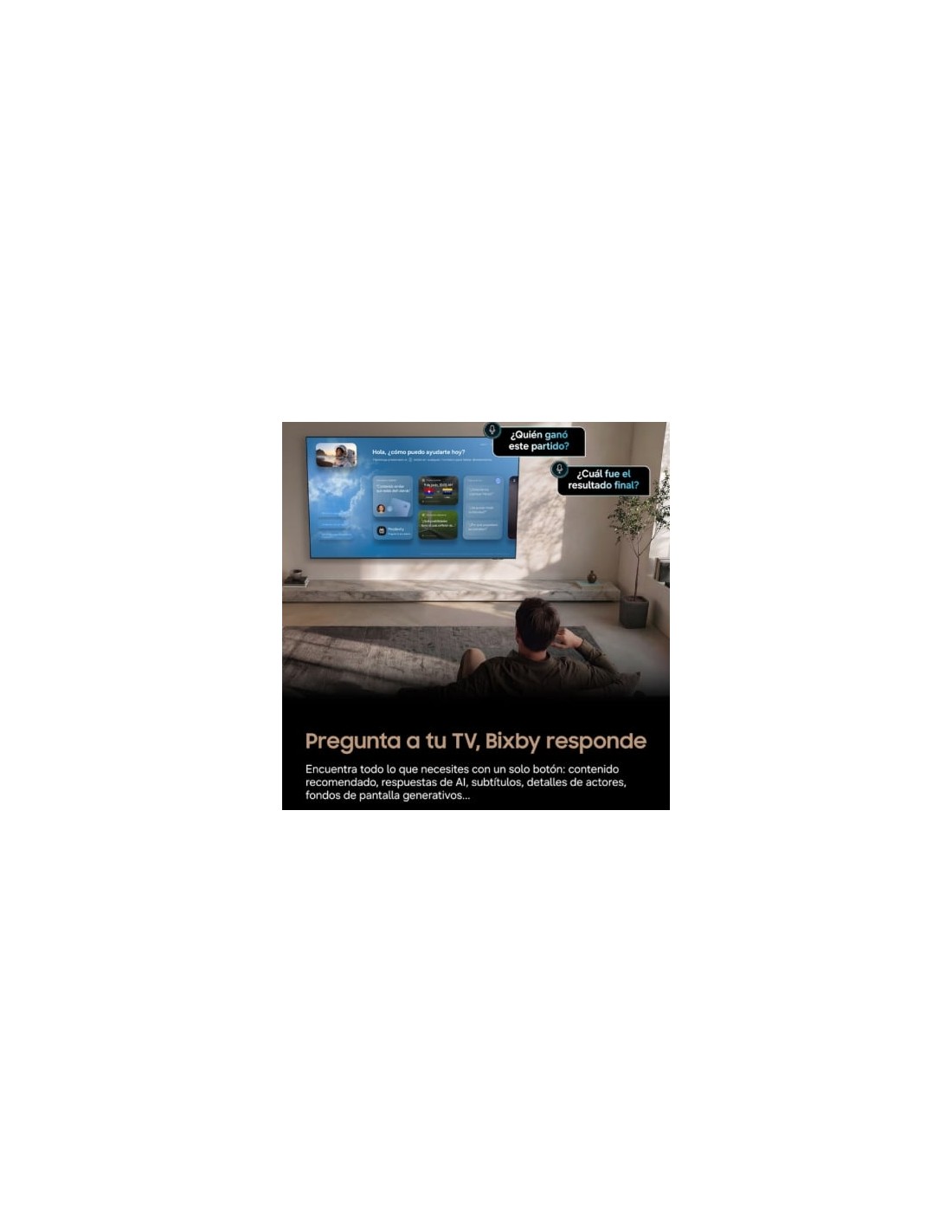 Televisor Samsung Mini LED M73H 75 pulgadas Ultra HD 4K Smart TV WiFi