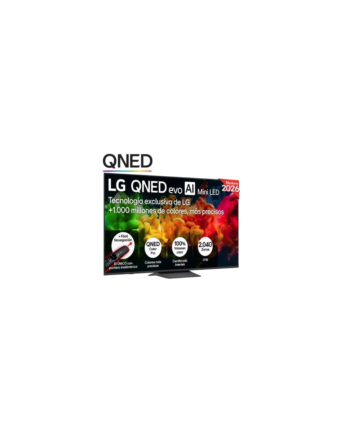 Televisor LG QNED evo AI QNED8EB Mini LED 75QNED8EB3A 75 pulgadas