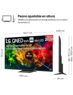 Televisor LG QNED evo AI QNED8EB Mini LED 75QNED8EB3A 75 pulgadas 2