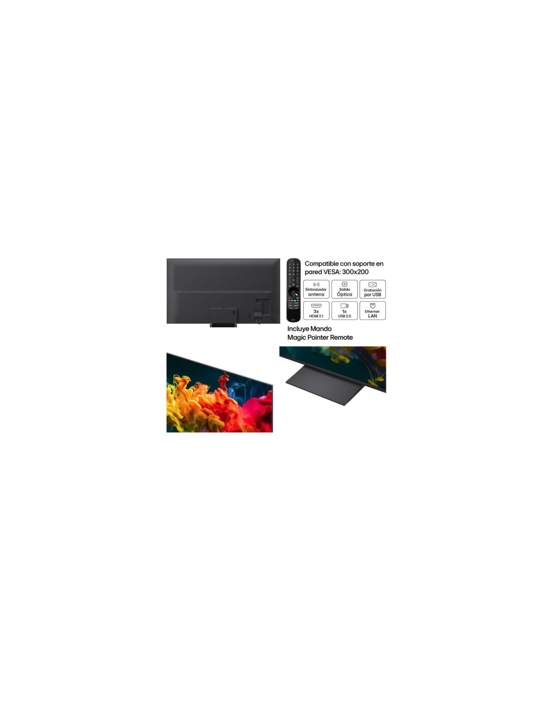 Televisor LG QNED evo AI QNED8EB Mini LED 75QNED8EB3A 75 pulgadas