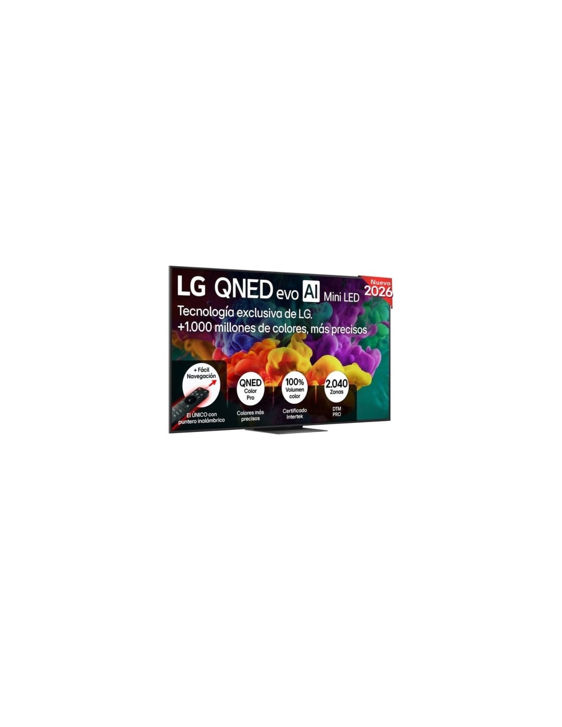 Televisor LG QNED evo AI QNED87 Mini LED 75QNED87B6A 75 pulgadas