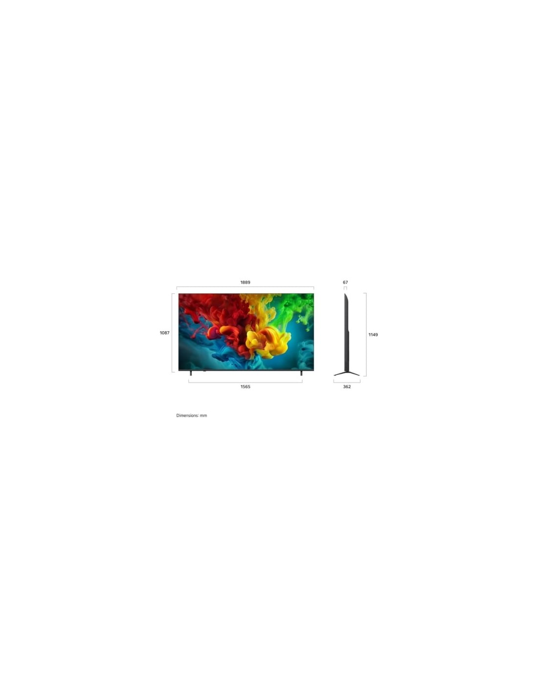 Televisor LG QNED evo AI QNED83B Mini LED 85QNED83B6A 85 pulgadas