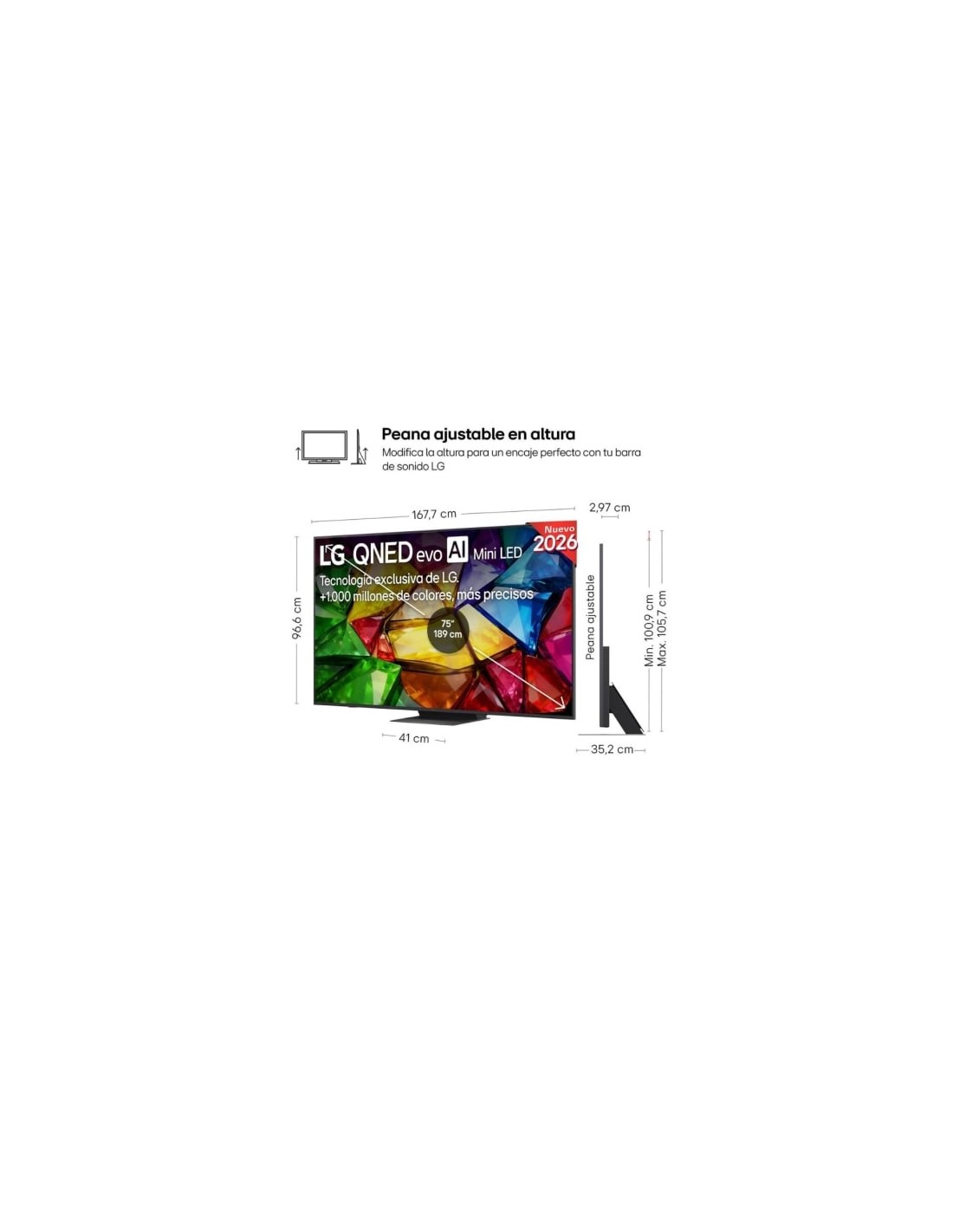 Televisor LG Micro RGB evo AI MRGB86 75MRGB86B6A 75 pulgadas Ultra HD