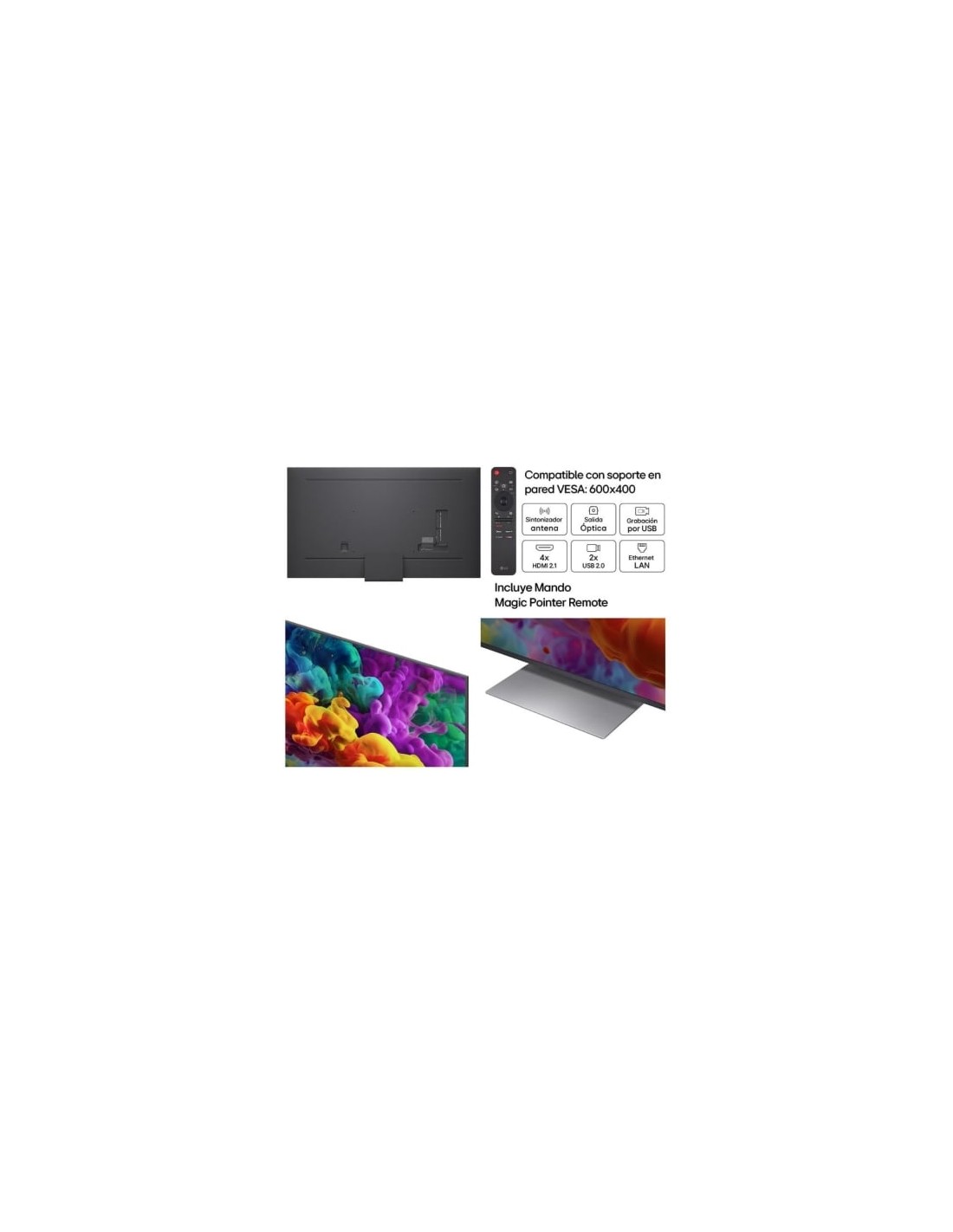 Televisor LG QNED evo AI QNED87 Mini LED 86QNED87B6A 86 pulgadas