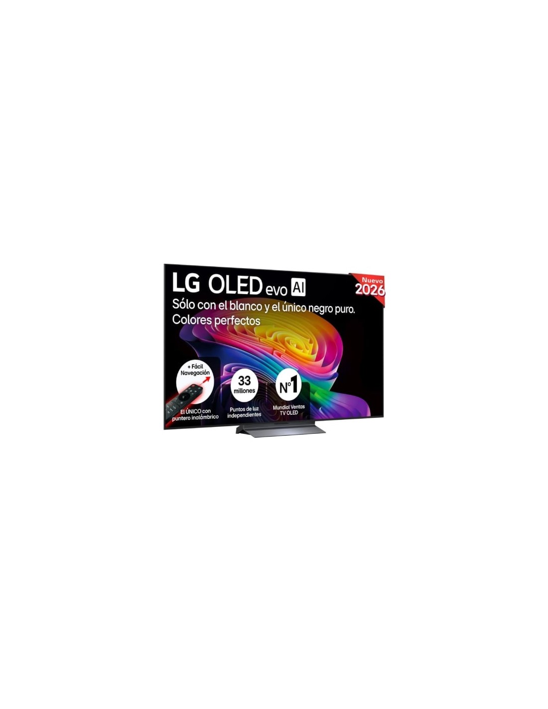 Televisor LG OLED evo AI C6 OLED77C66LB 77 pulgadas Ultra HD 4K Smart