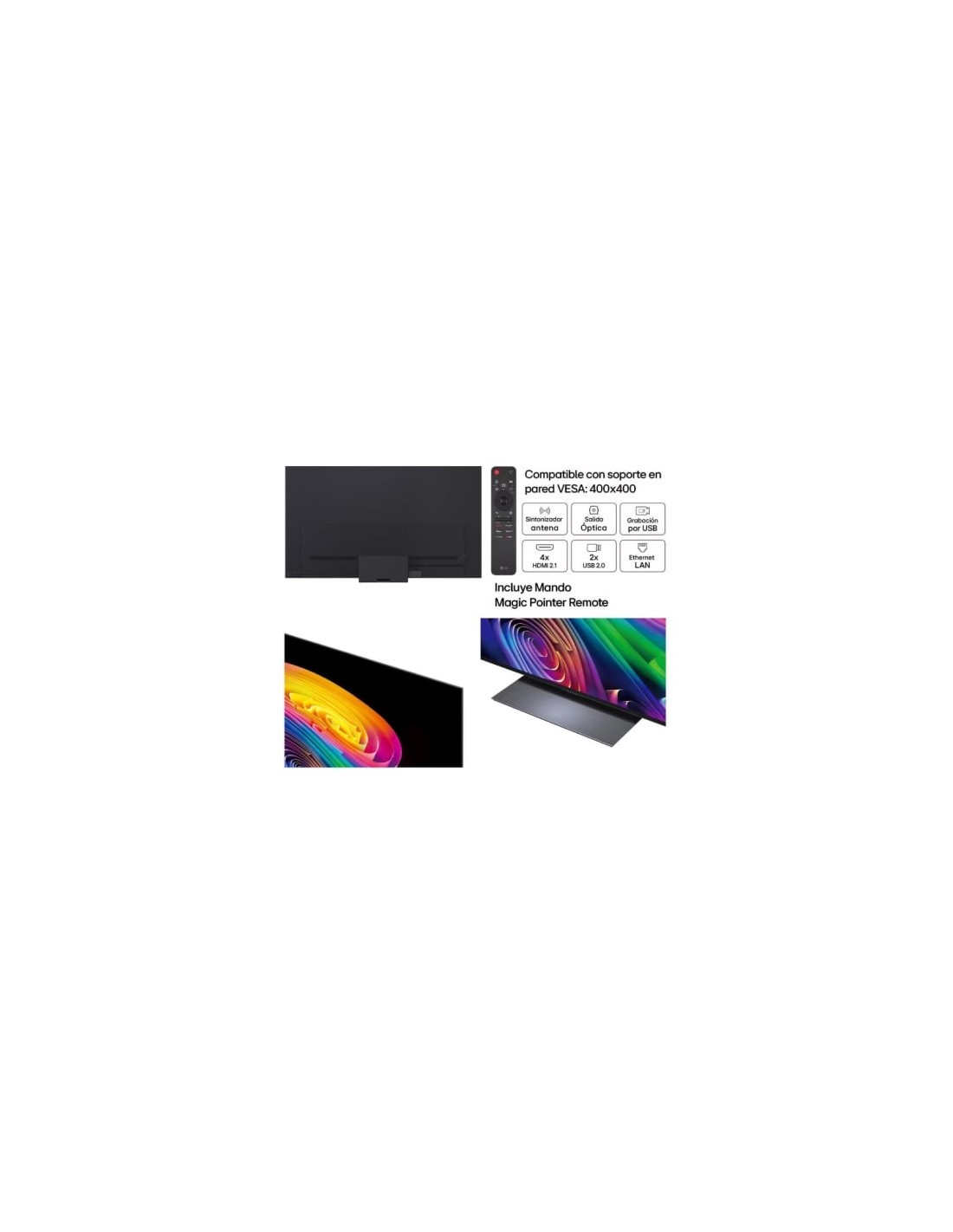 Televisor LG OLED evo AI C6 OLED83C66LB 83 pulgadas Ultra HD 4K Smart