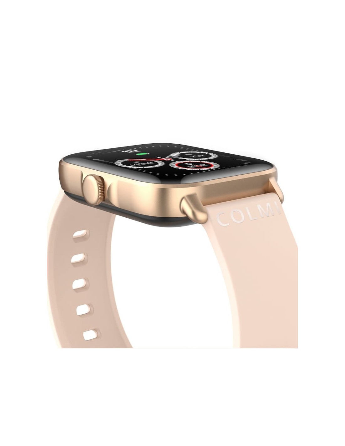 COLMI P28 Plus Dorado Correa Silicona Crema | Smartwatch en Logroño