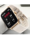 COLMI P28 Plus Dorado Correa Silicona Crema | Smartwatch en Logroño
