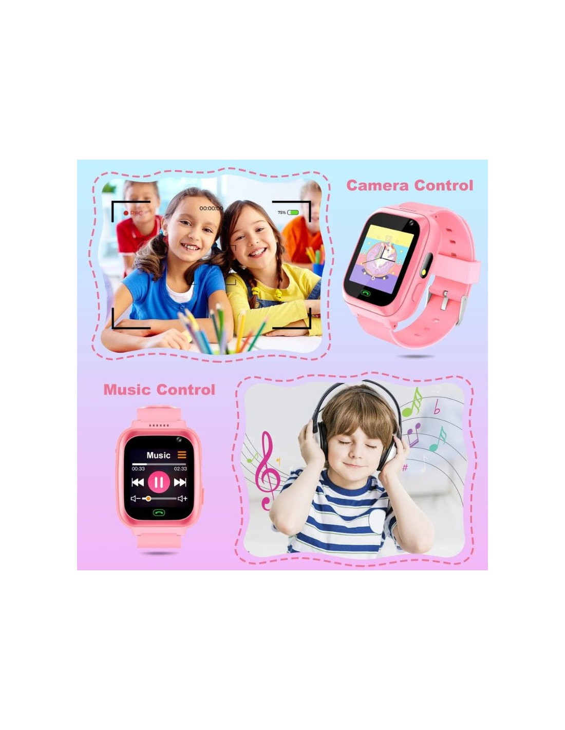 Smartwatch infantil A7 2G Rosa | Smartwatch en Logroño