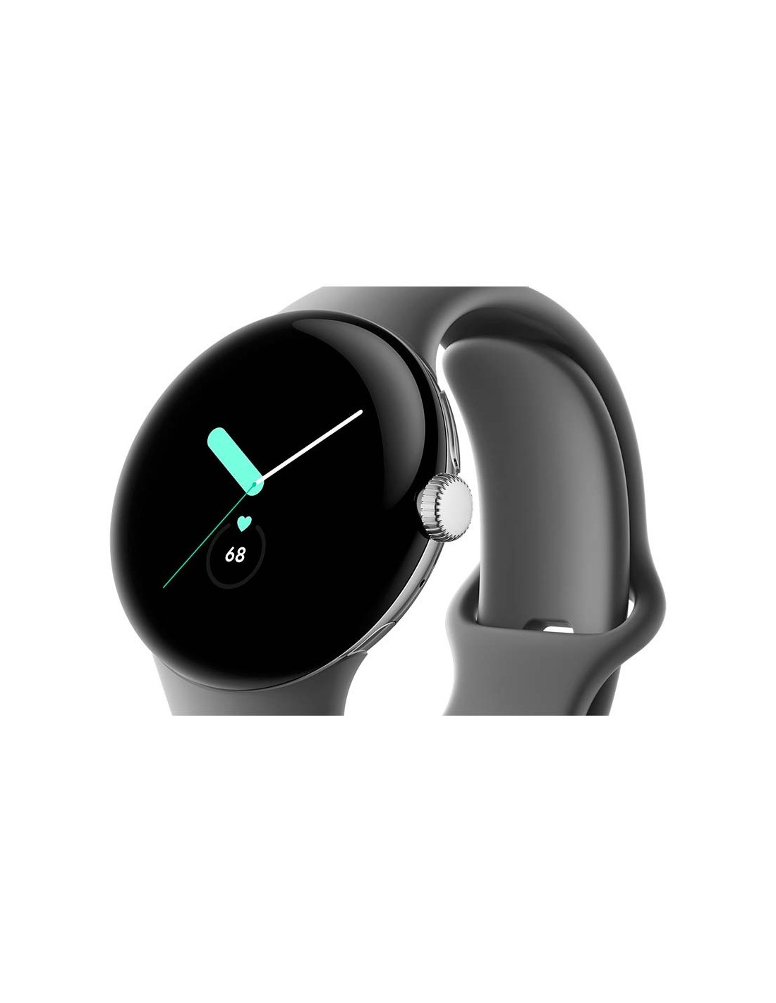 Google Pixel Watch Plata Correa Carbón | Smartwatch en Logroño
