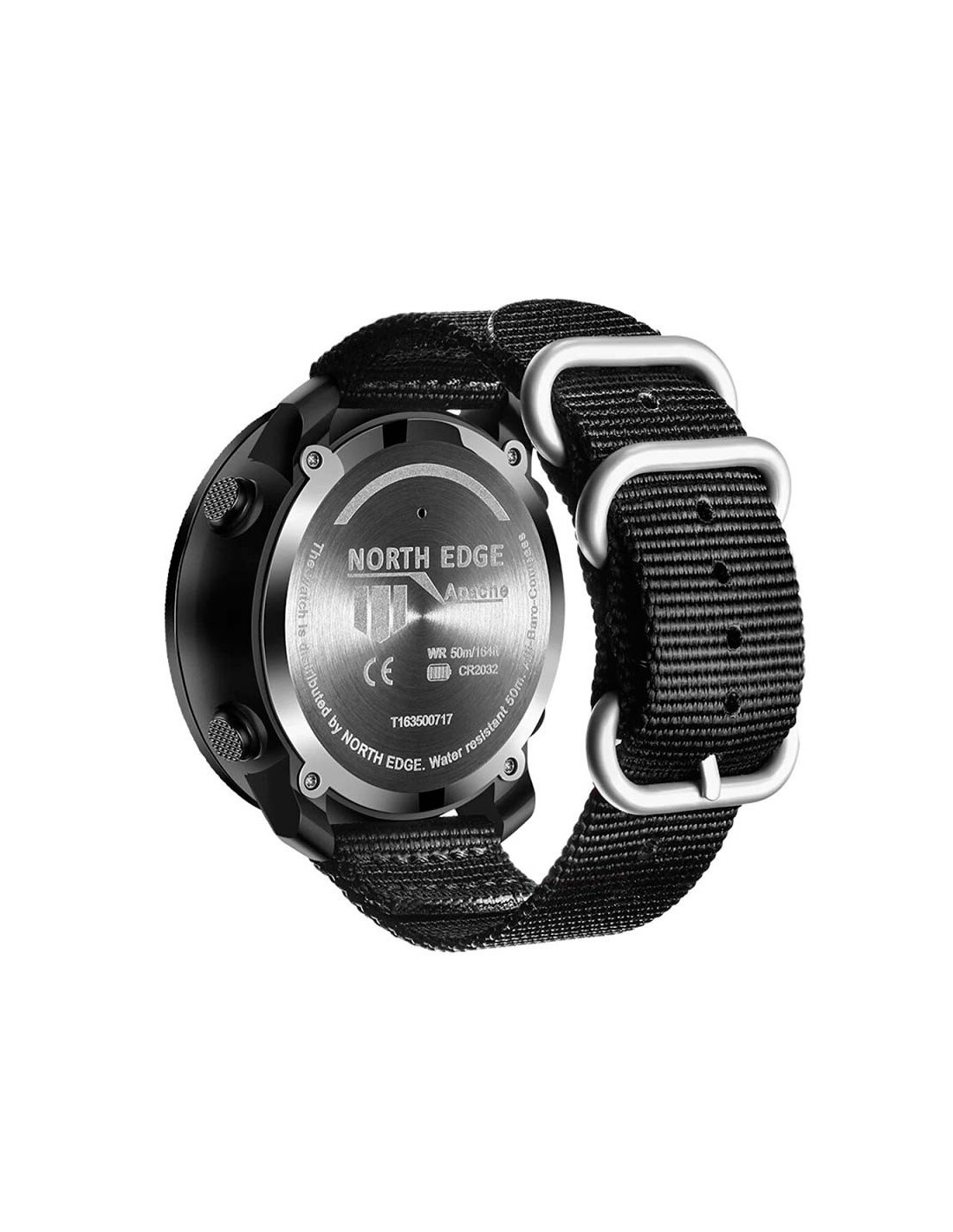 North Edge Apache con Correa de Nailon Negro | Smartwatch en Logroño