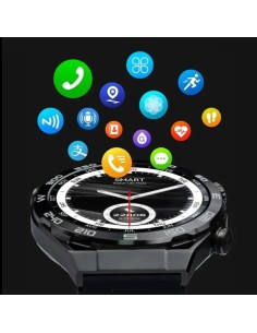 DT NO.1 Ultra Mate Negro Correa Cuero Marrón | Smartwatch en Logroño 2