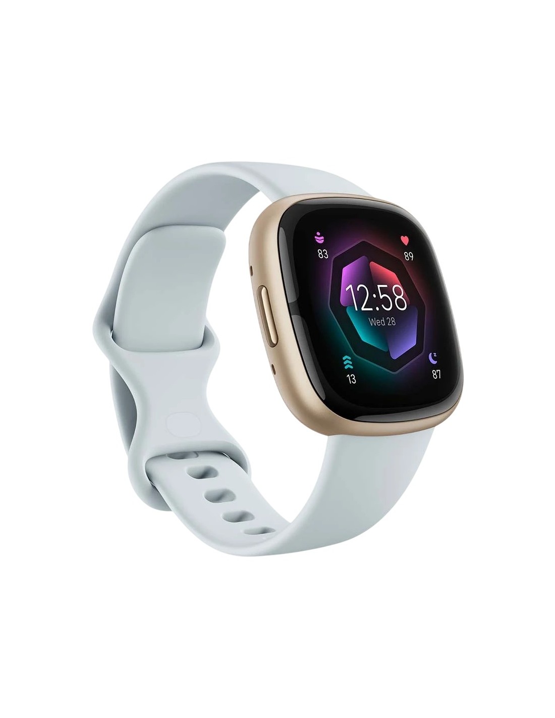 Fitbit Sense 2 Azul Niebla / Aluminio Dorado | Smartwatch en Logroño