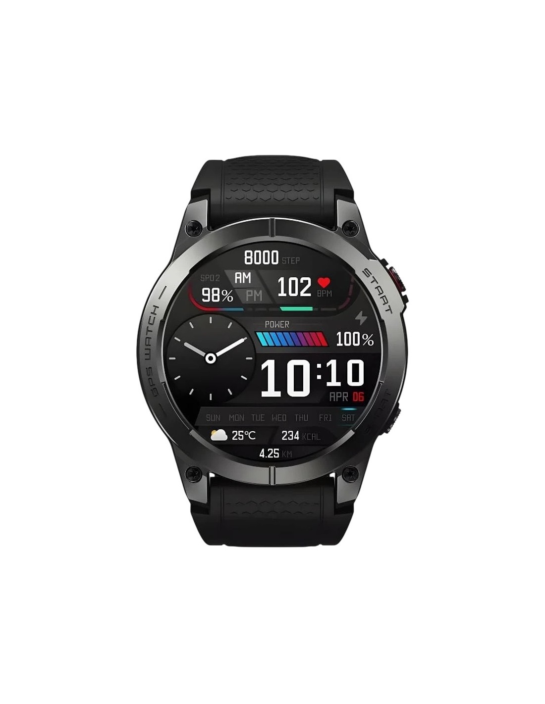 Zeblaze Stratos 3 Pro Negro | Smartwatch en Logroño
