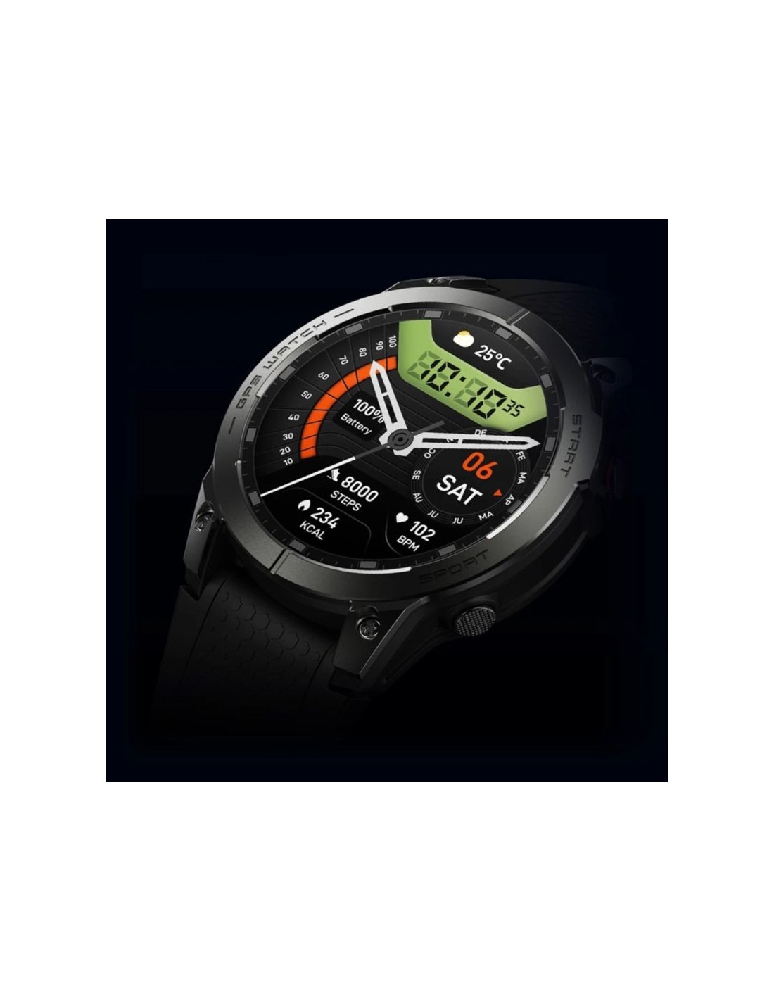 Zeblaze Stratos 3 Pro Negro | Smartwatch en Logroño