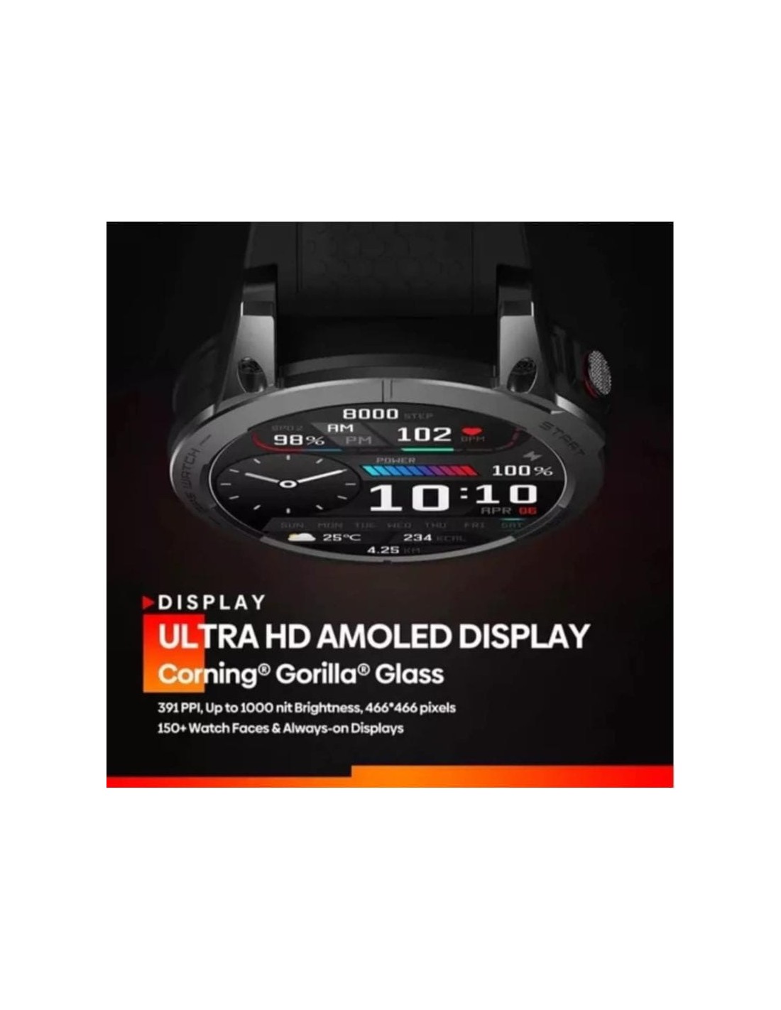 Zeblaze Stratos 3 Pro Negro | Smartwatch en Logroño