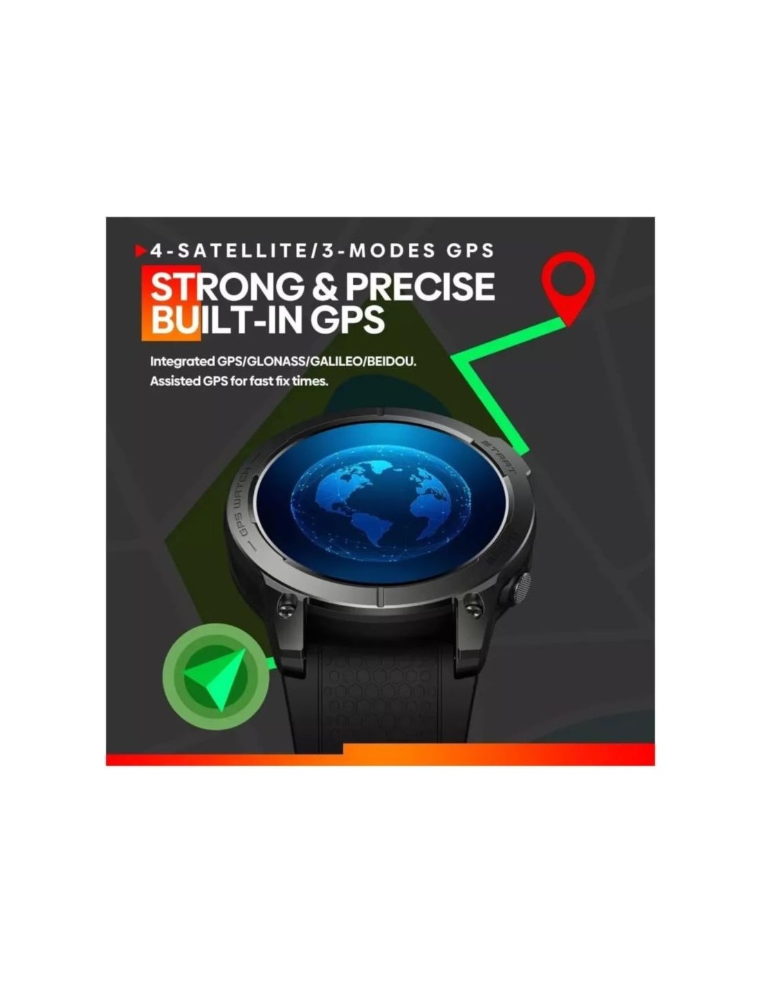 Zeblaze Stratos 3 Pro Negro | Smartwatch en Logroño