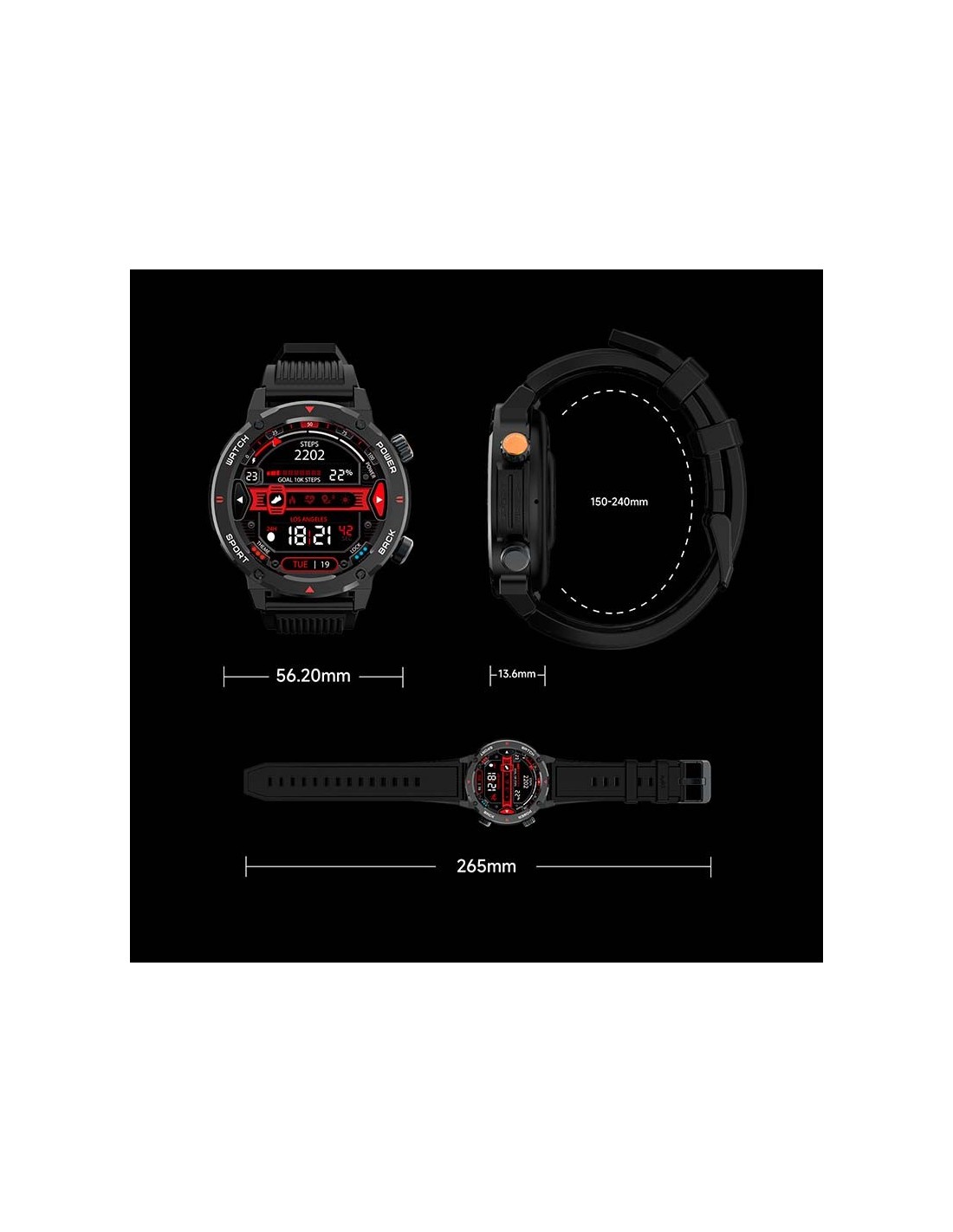 Imiki D2 Negro | Smartwatch en Logroño
