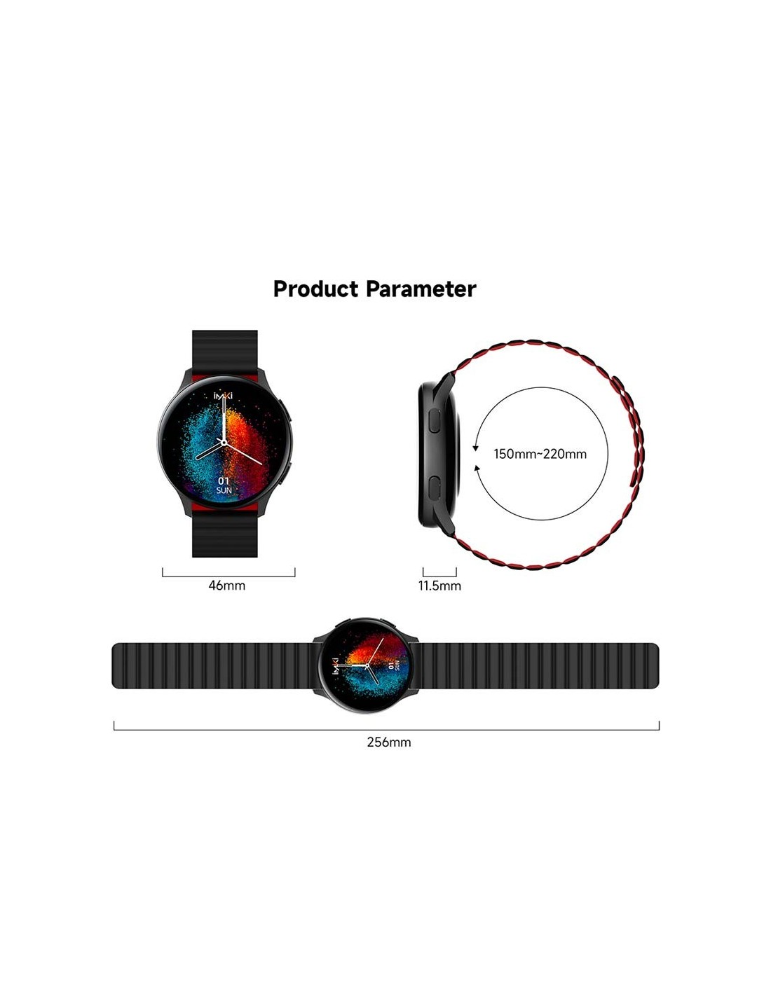 Imiki KW66 Pro Negro Correa Magnética + Silicona | El Ocio Virtual
