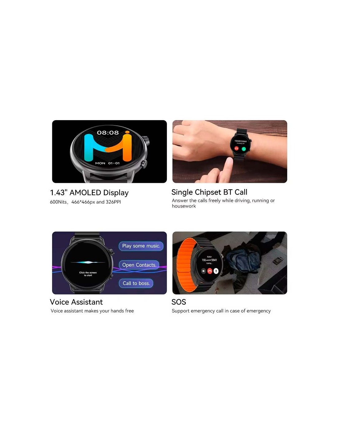 Imiki TG2 Negro | Smartwatch en Logroño