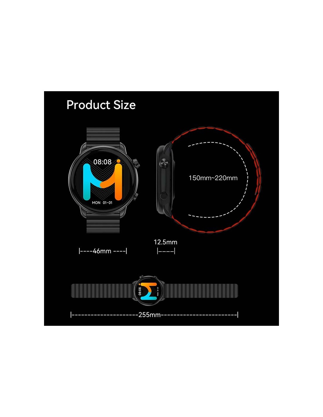 Imiki TG2 Negro | Smartwatch en Logroño